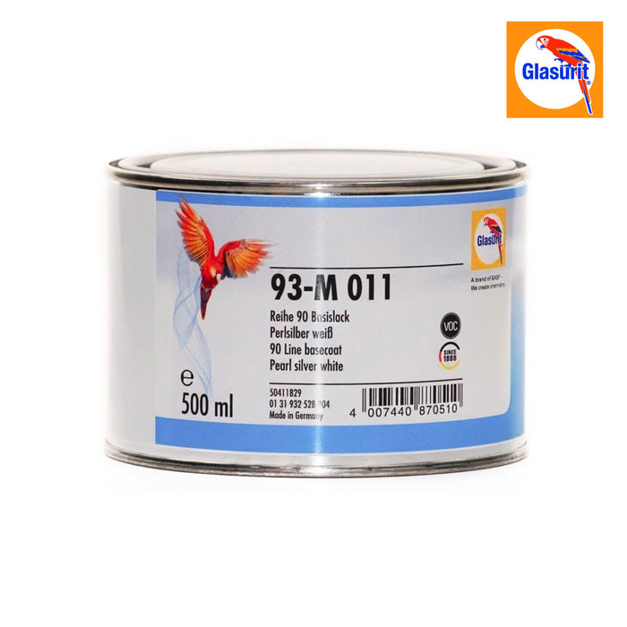 Glasurit 93-M 011 - Pearl Silver White - 0.5L