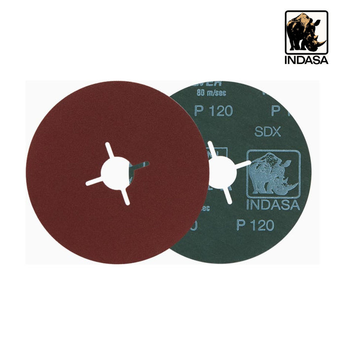 INDASA Rhynofibre A Silver 127 x 22 mm (with slots) Discs (Box of 25)